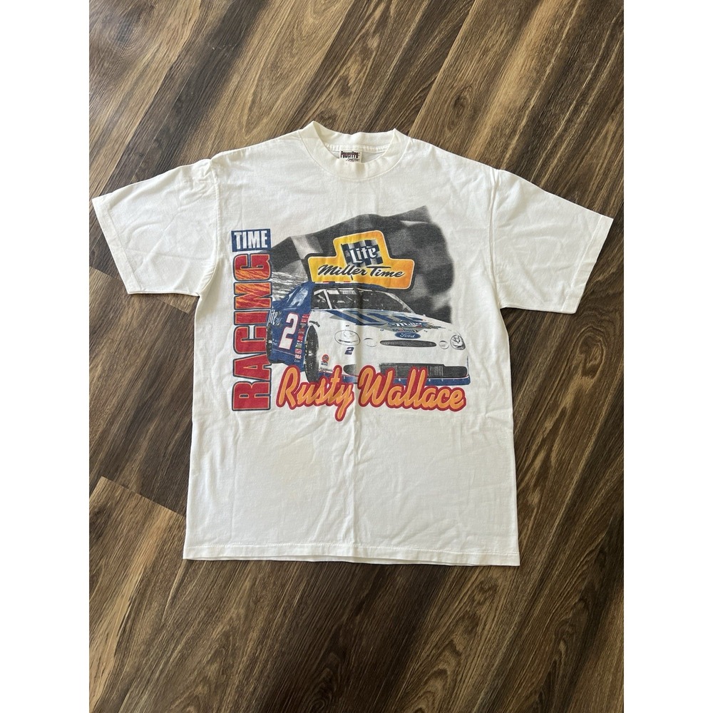 Vintage VTG Rusty Wallace Shirt‎ Preshrunk Medium
